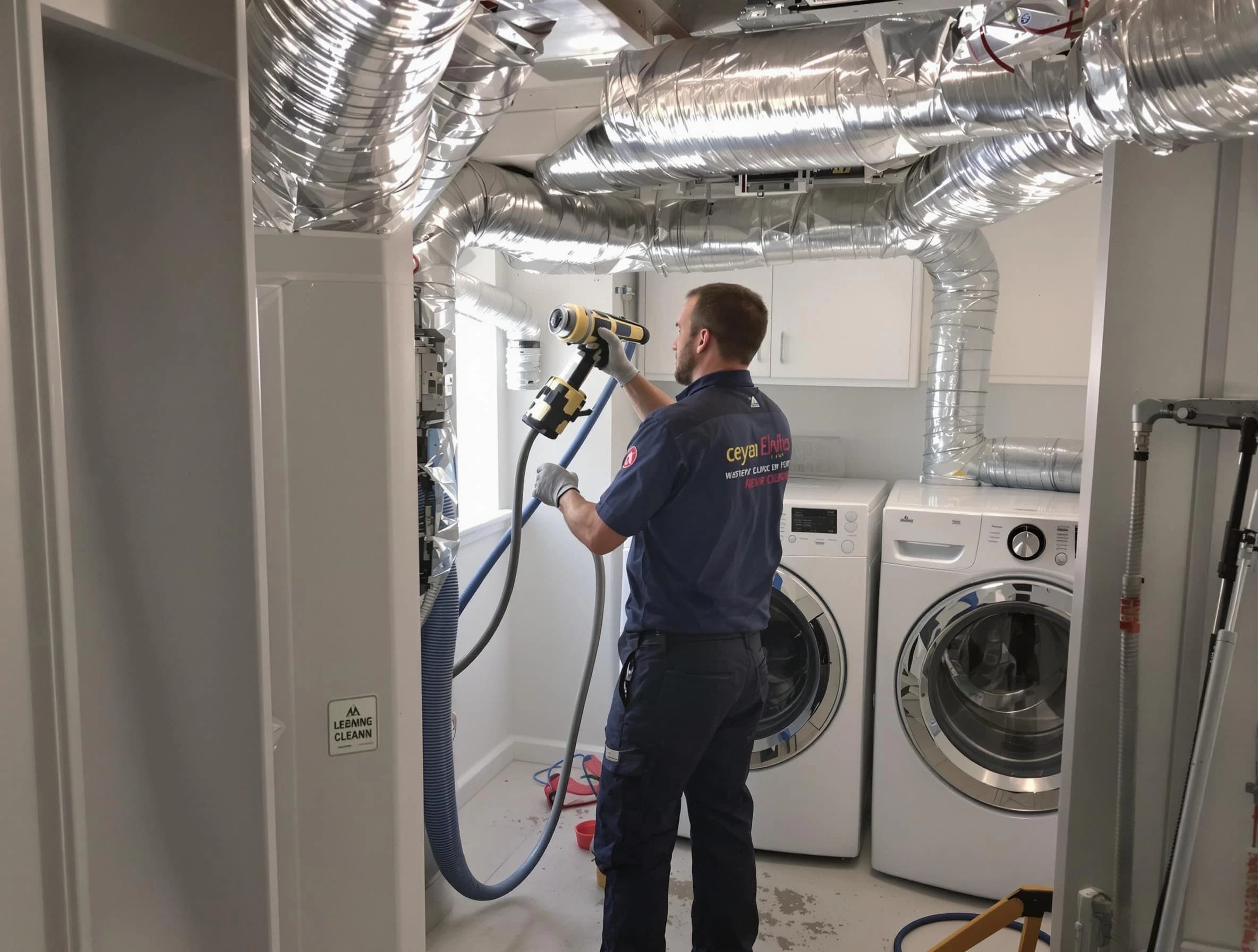 Cherry Hills Village Dryer Vent Cleaning specialist using advanced equipment for thorough duct cleaning in Cherry Hills Village
