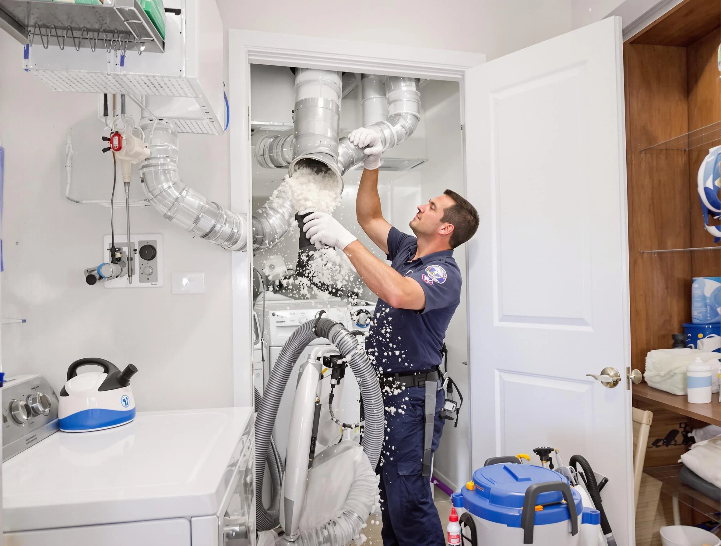 Cherry Hills Village Dryer Vent Cleaning technician delivering thorough residential dryer vent cleaning service in Cherry Hills Village
